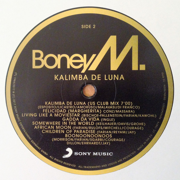 Boney M Kalimba de Luna (1LP) — изображение 2