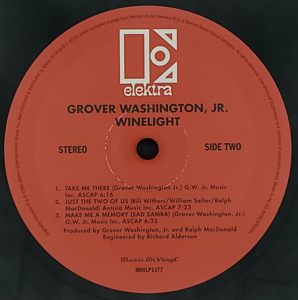 Grover Washington, Jr. Winelight (1LP) — изображение 4