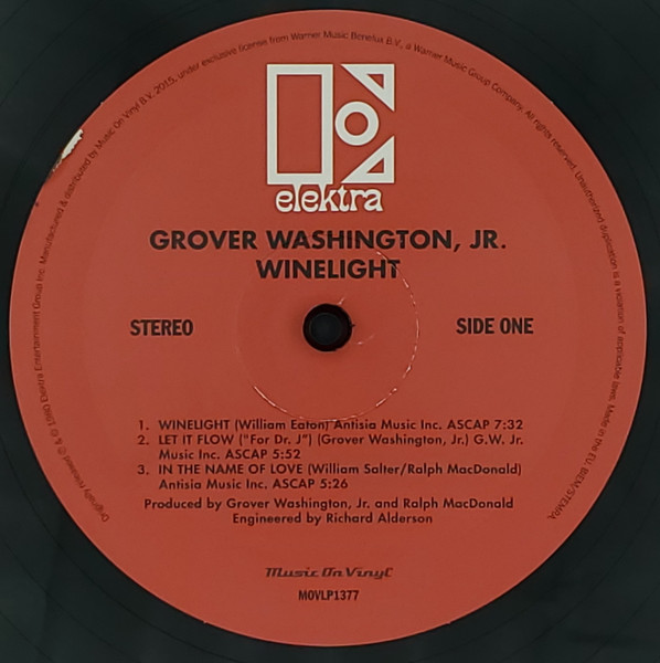 Grover Washington, Jr. Winelight (1LP) — изображение 5