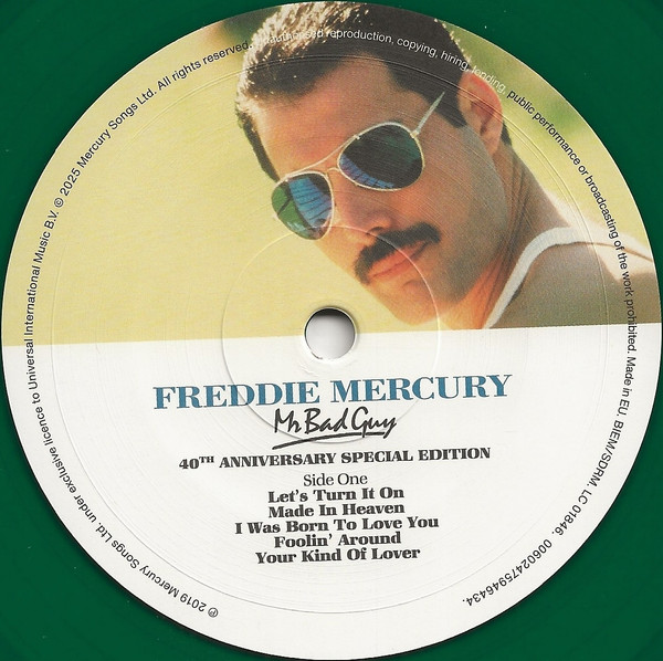 Freddie Mercury Mr. Bad Guy (Green Transparent) (1LP) — изображение 7
