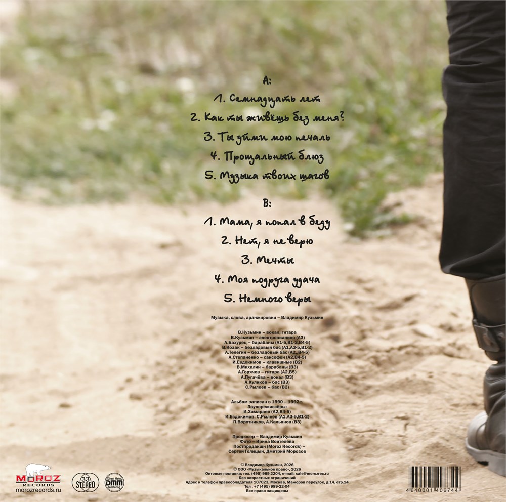Владимир Кузьмин Моя подруга Удача (LP) — изображение 2