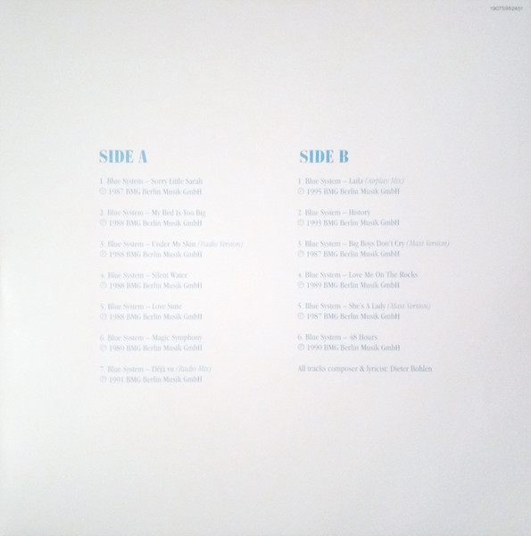 Blue System The Best Of (1LP) — изображение 3