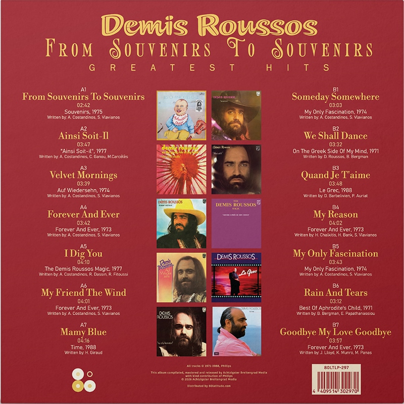 Demis Roussos From Souvenirs To Souvenirs Greatest Hits (1LP) — изображение 2