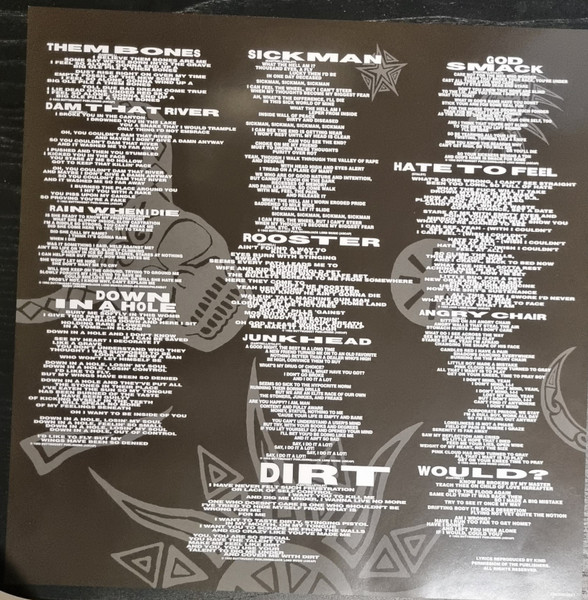 Alice In Chains Dirt (Yellow Opaque) (2LP) — изображение 4