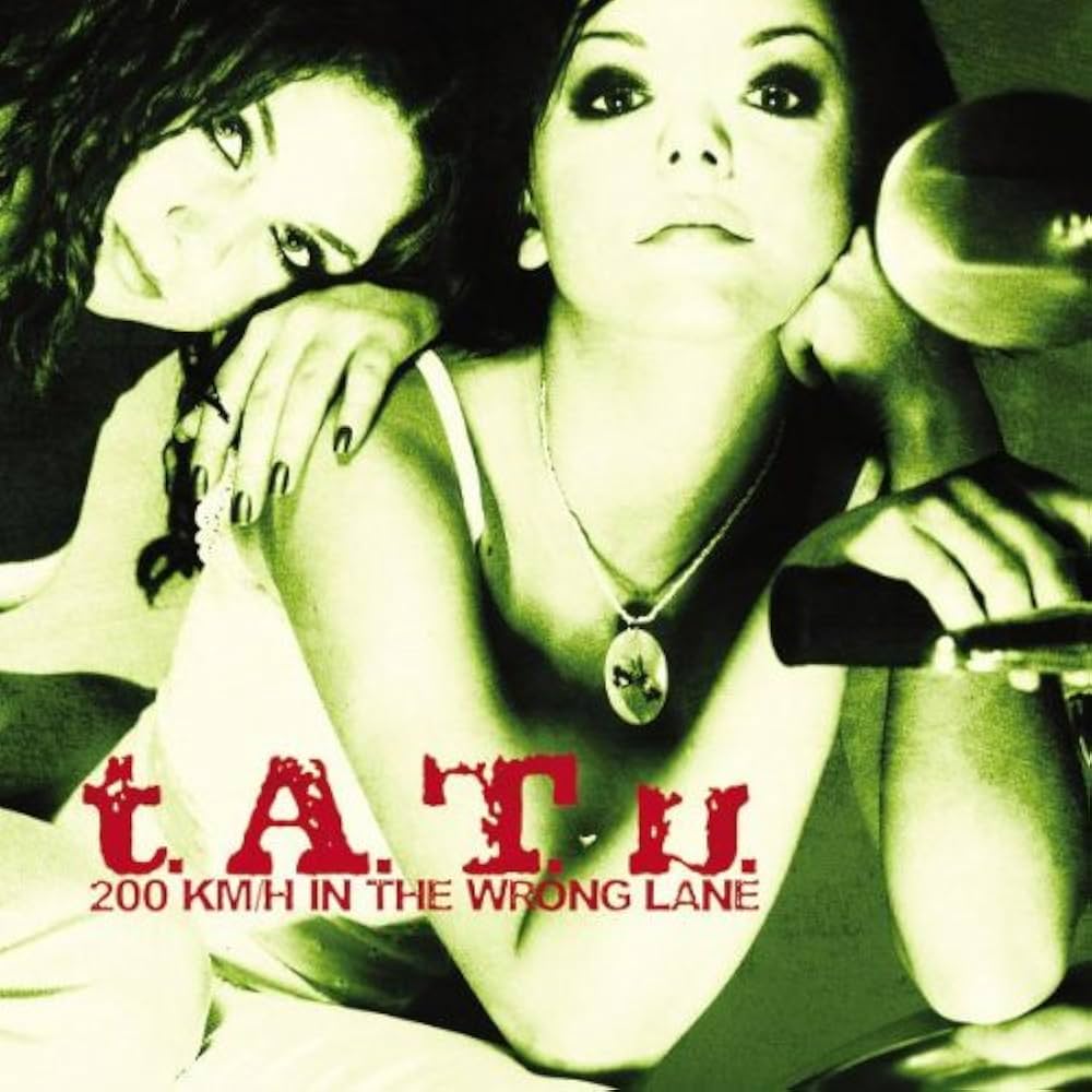 t.A.T.u. 200 Km/H In The Wrong Lane (Green/Gold Nugget Half & Half with Splatter) (1LP) — изображение 2
