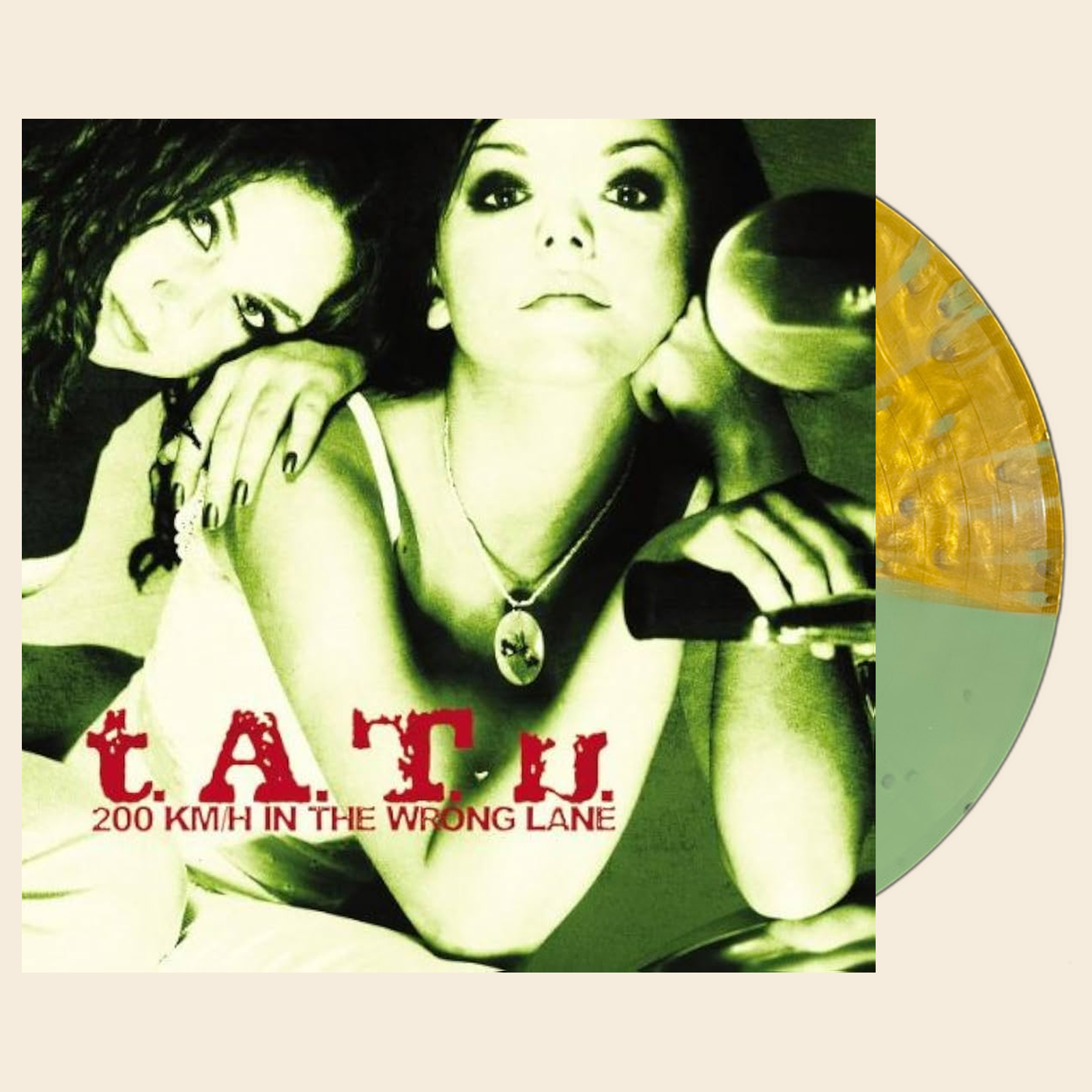 t.A.T.u.  200 Km/H In The Wrong Lane (Green/Gold Nugget Half & Half with Splatter) (1LP)
