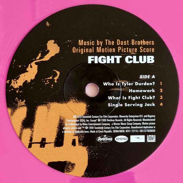 OST (The Dust Brothers) Fight Club (Pink) (2LP) — изображение 8