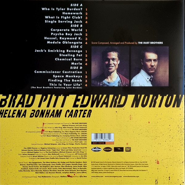 OST (The Dust Brothers) Fight Club (Pink) (2LP) — изображение 3