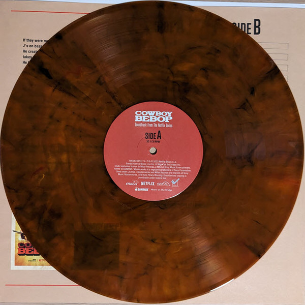 OST Cowboy Bebop (Seatbelts) (Red/Orange Marbled) (2LP) — изображение 3
