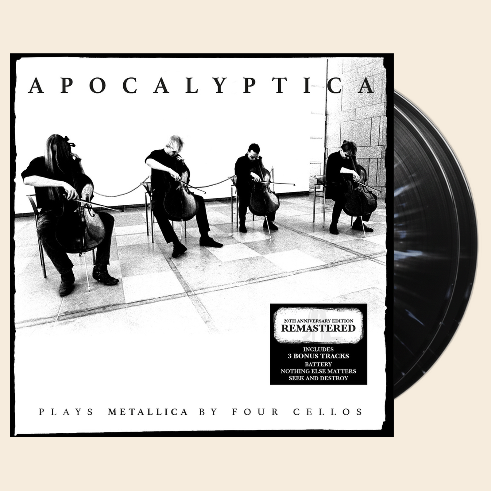 Apocalyptica Plays Metallica By Four Cellos (Black With White Splatter) (2LP)