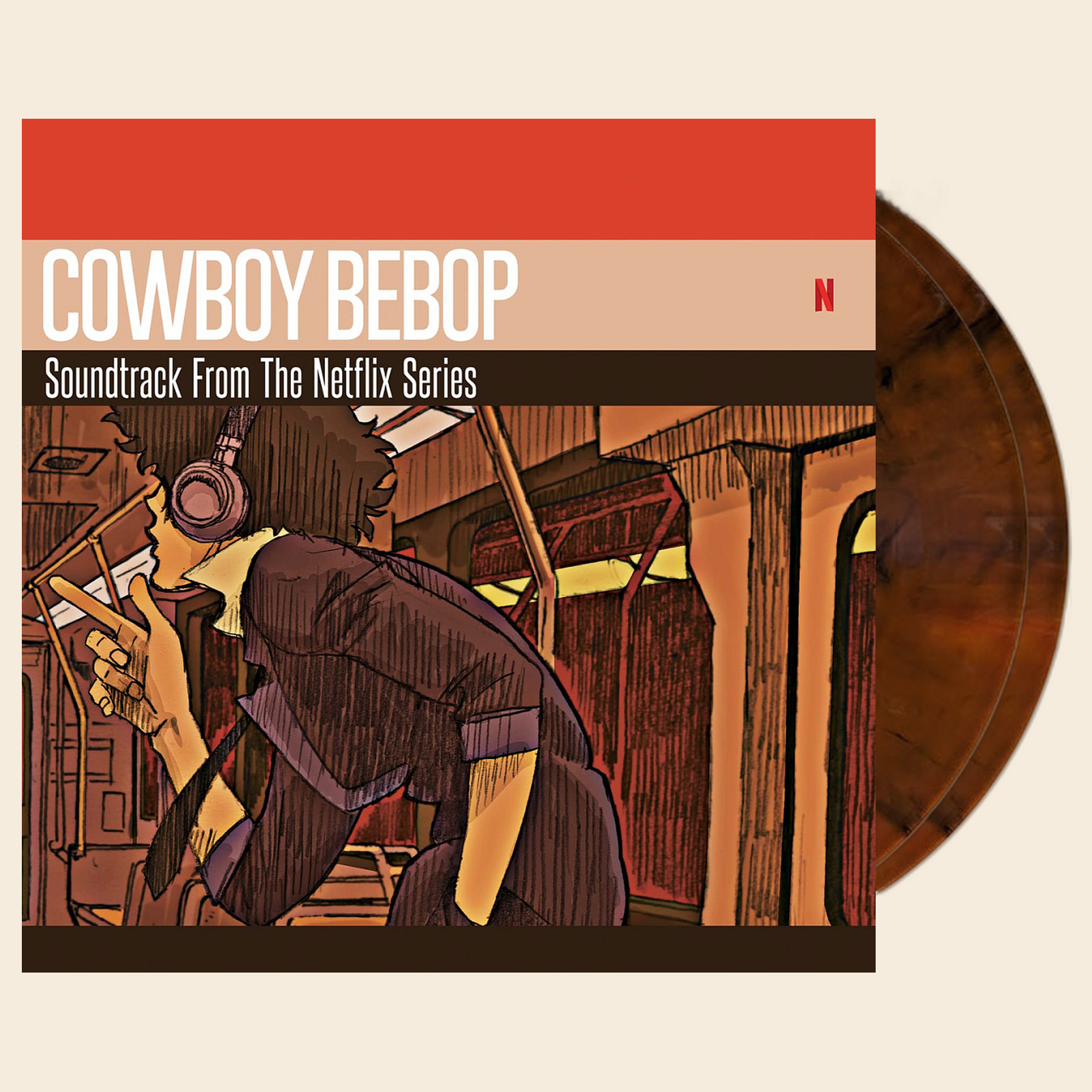 OST Cowboy Bebop (Seatbelts) (Red/Orange Marbled) (2LP)