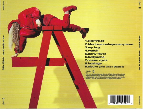 Billie Eilish Dont Smile At Me (CD) — изображение 2